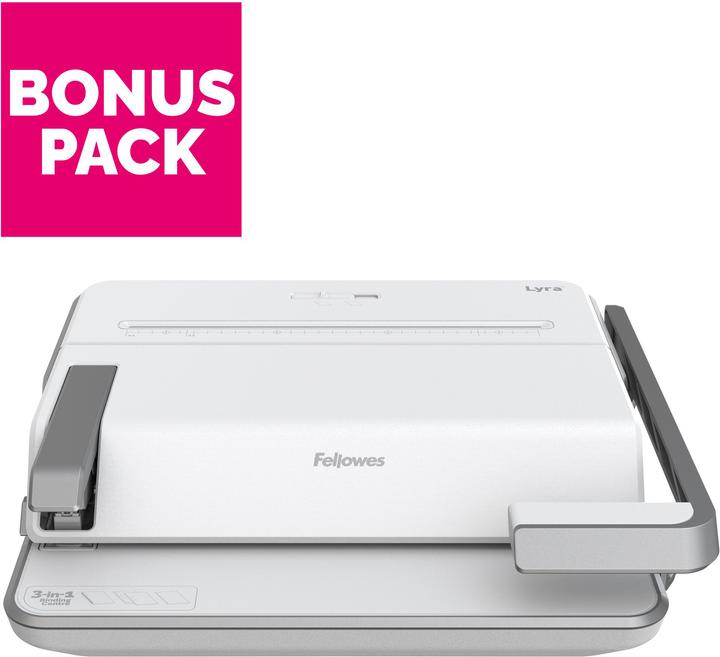 Actual product image Fellowes Binding device Lyra 5603102 3-in-1 Starter KIT (Comb binding)