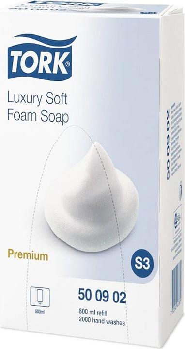 Actual product image Tork Luxury Soft Foam Soap 500902 4x800 ml Foam Soap S3 Soap Foam transparent, 800 ml for approx. (Liquid soap, 800 ml)