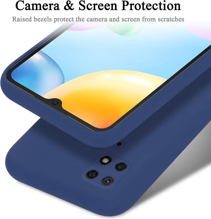 Productafbeelding Cadorabo TPU Liquid Silicone Hoesje Cover voor Xiaomi RedMi 10C / POCO C40 (Xiaomi Poco C40, Xiaomi Redmi 10C)