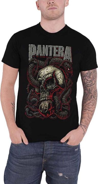 Actual product image Pantera Unisex Adult Serpent Cotton T-Shirt (S)