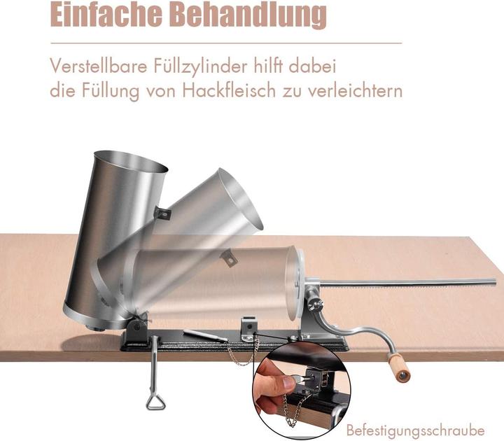 Immagine prodotto Costway Insaccatrice per salsicce 3,6L