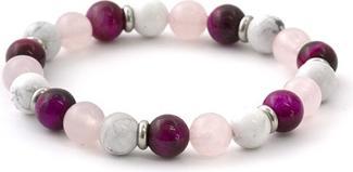 Produktbild Beneto Beaded bracelet made of tiger eye. rosewood and howlite MINK19 / 18
