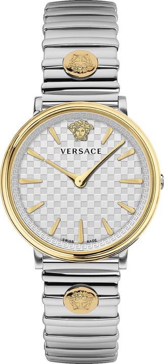 Versace VE8104922 V-Circle Ladies Watch 38mm 5ATM (Analogue wristwatch, 38 mm)