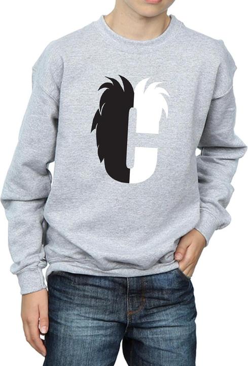 Produktbild Disney Alphabet C Is For Cruella De Vil Sweatshirt Jungen (140, 146)