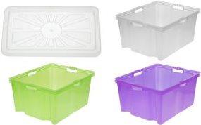 Actual product image OKT Storage box "Multi-Box XXL", 44 litres, natural Colour: natural-transparent, empty space-saving (44 l)