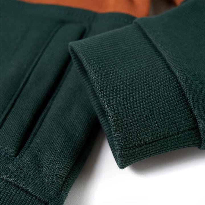 Actual product image VidaXL Children's hooded jumper with zip 116,Material (116)
