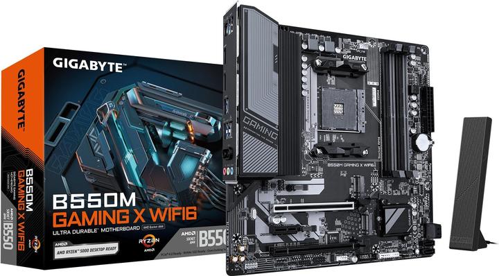 Actual product image Gigabyte MB GBT AMD AM4 B550M GAMING X WIFI6 (AM4, AMD B550, mATX)
