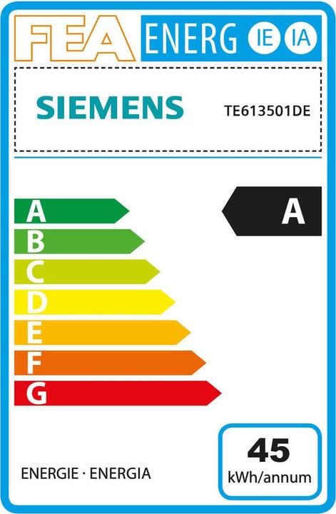 Label énergétique Siemens EQ.6 s300