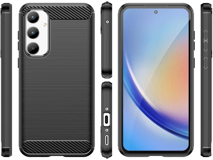 Immagine prodotto Screenguard Carbon Brushed Soft TPU Case (Samsung Galaxy A35)