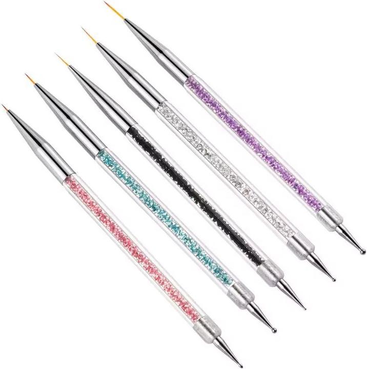 Immagine prodotto Vanessa Beauty Penne per puntini (Utensile per unghie, Porpora, Bianco, Nero, Blu, Rosa)