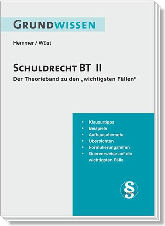 Energie-Label Grundwissen Schuldrecht BT II (Deutsch, Karl Edmund Hemmer, Achim Wüst, 2023)