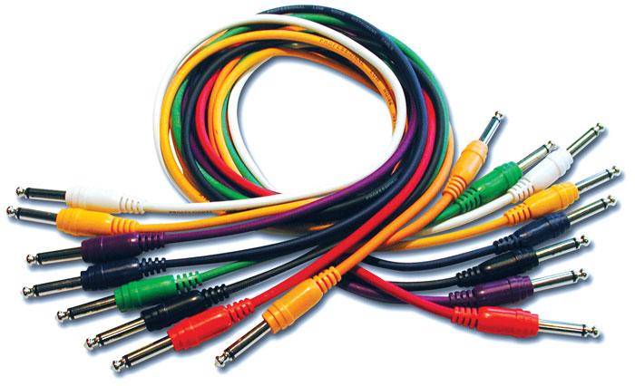 Hosa CPP-890 - Patch Kabel Set TS-TS 90cm (0.90 m)