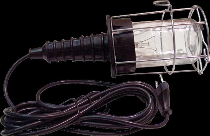 Tracon Handlampe mit Metall Gitter und Glasdeckel