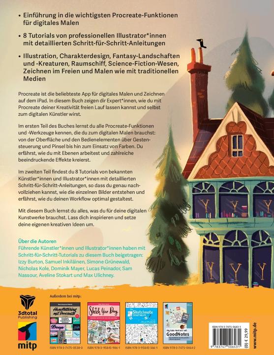 Image du produit Digital Painting mit Procreate (Allemand, Nicholas Kole, Simone Grünewald, Dominik Mayer, Samuel Inkiläinen, Izzy Burton, 2023)