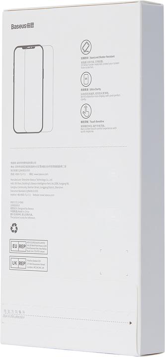 Produktbild Baseus All-glass Crystal Tempered Glass EasyStick Film iP14 (Pack of 2) (2 Stück, Apple iPhone 13 Pro Max, Apple iPhone 14 Plus)