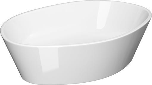 Produktbild Cersanit Umywalka nablatowa City 50 owalna z korkiem ceramicznym (K35-046-ECO) (350 mm, 525 mm)