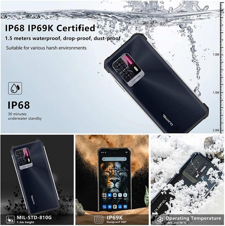 Image du produit Oukitel WP17 (128 Go, Noir, 6.78", 64 Mpx)