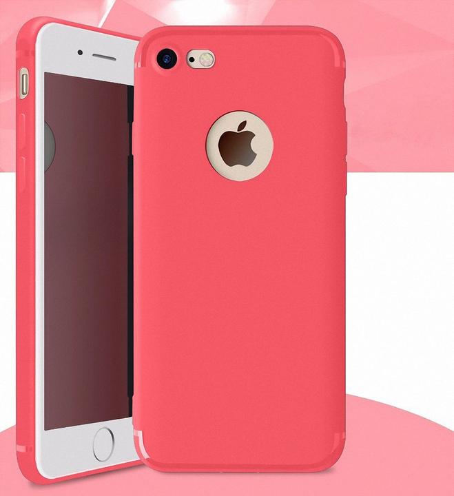Actual product image König Design TPU Silicone Case for Mobile Apple iPhone 6 / 6s Cover Protective Sleeve Bumper Pink (Apple iPhone 6)