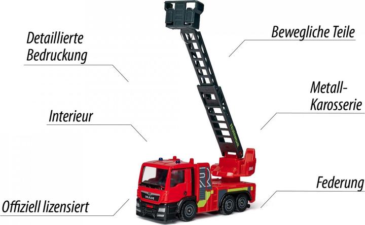 Actual product image Majorette S.O.S. MAN TGS Rosenbauer Fire Department