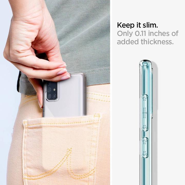 Actual product image Spigen liquid crystal (Samsung Galaxy A71)