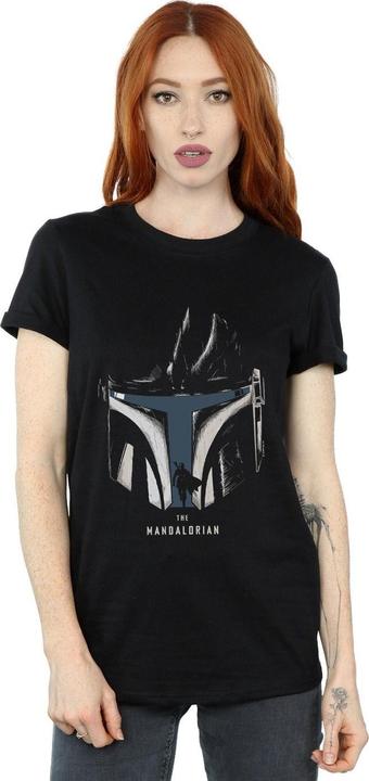 Produktbild Star Wars The Mandalorian Helmet Silhouette TShirt (M)