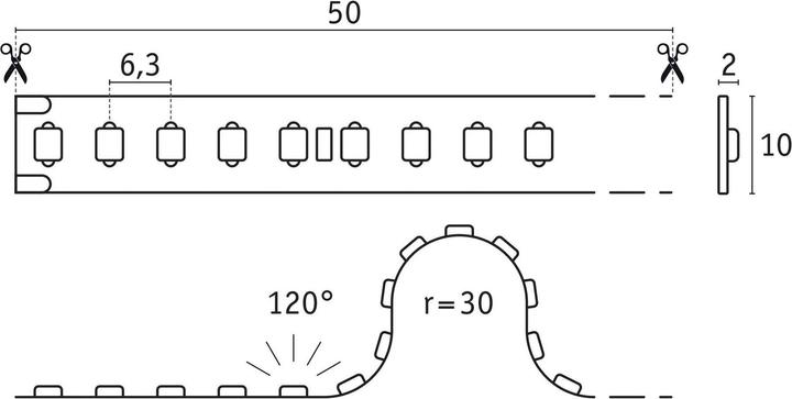 Actual product image Paulmann PAUL LED strip light (Daylight, 500 cm, Indoor)