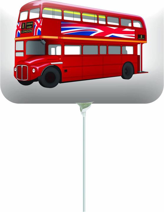 Actual product image Amscan London Bus Balloons Union Jack Mini