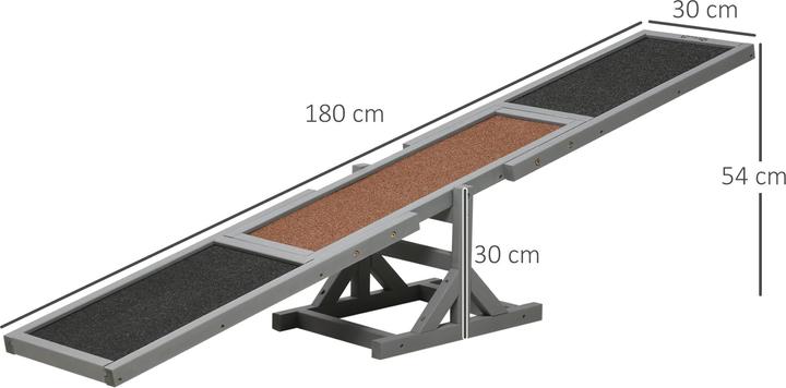 Immagine prodotto PawHut Dondolo per cani con rivestimento antiscivolo (Destrezza)