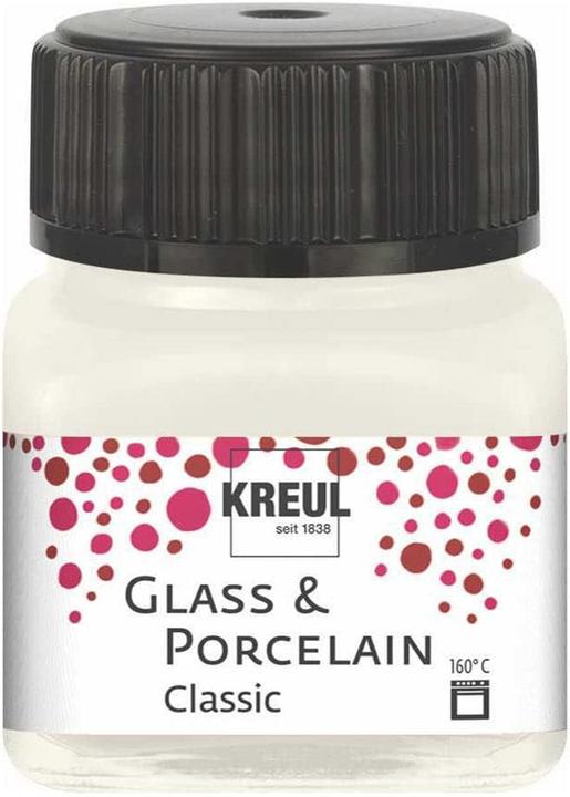 Produktbild Kreul Glass & Porcelain Classic, Porzellan- und Glasfarbe (Elfenbein, 20 ml)