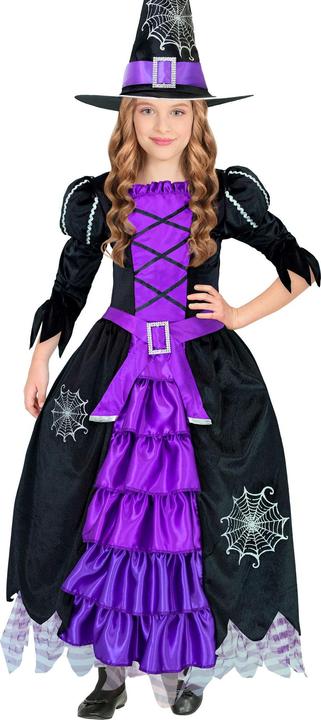Image du produit Widmann Costume de sorcière pour enfants en noir - violet (158)