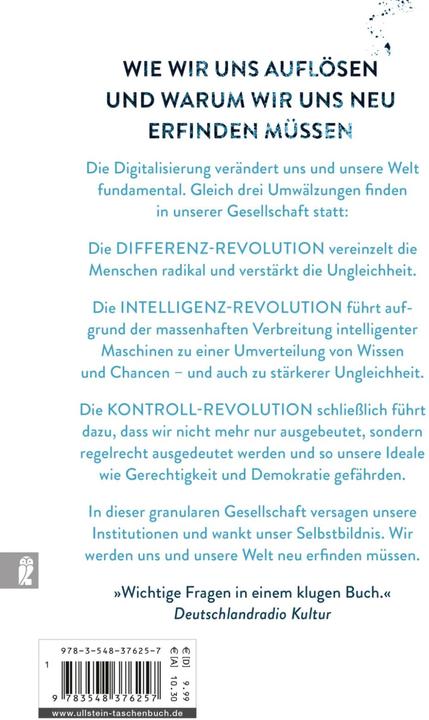 Actual product image Die granulare Gesellschaft (German, Christoph Kucklick, 2016)