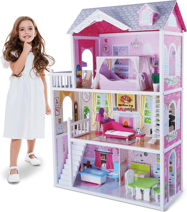 Immagine prodotto Moni Casa delle bambole in legno 4107 Aria 14 pezzi