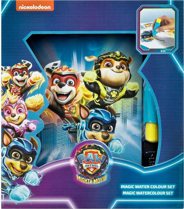 Actual product image Undercover Magic Watercolour Set - Paw Patrol Watercolour Set - Great Gift Item for Children - Easy