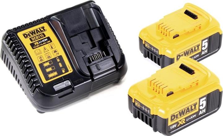 Actual product image DeWalt DCH 133 P2 Cordless combi hammer 18V 2.6J SDS plus Brushless + 2x battery 5.0Ah + charger + TSTAK (Rechargeable battery operated)