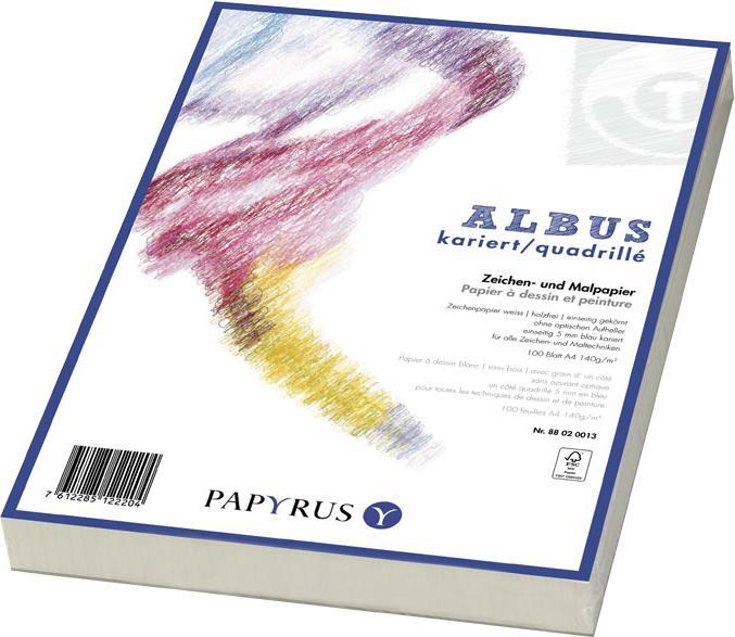 Image du produit Papyrus ALBUS - Papiers à dessin et à colorier (A3, Quadrillé)