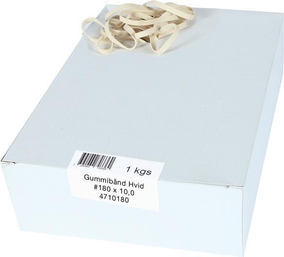 Immagine prodotto Siam Elastici, 180 x 10 mm, bianchi, confezione da 1000 g