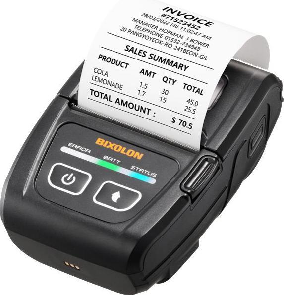 Actual product image Bixolon SPP-C200 2-IN MOBILE RECEIPT PR (USB 2.0, Bluetooth)