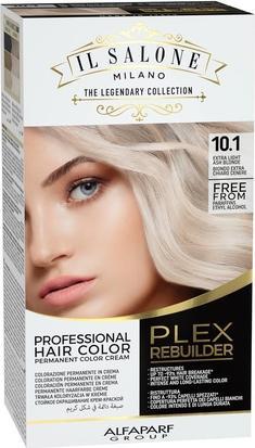 Il Salone Milano Plex Rebuilder Permanent Hair Color Cream 10.1 Extra Light Ash Blonde Professional (10.1)