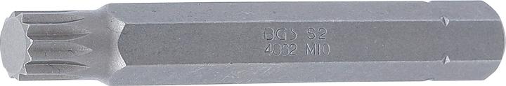 Image du produit BGS Embout longueur 75 mm 10 mm (3/8") denture multiple intérieure (pour XZN) M10 (10 mm (3/8"), 12,5 mm (1/2"))