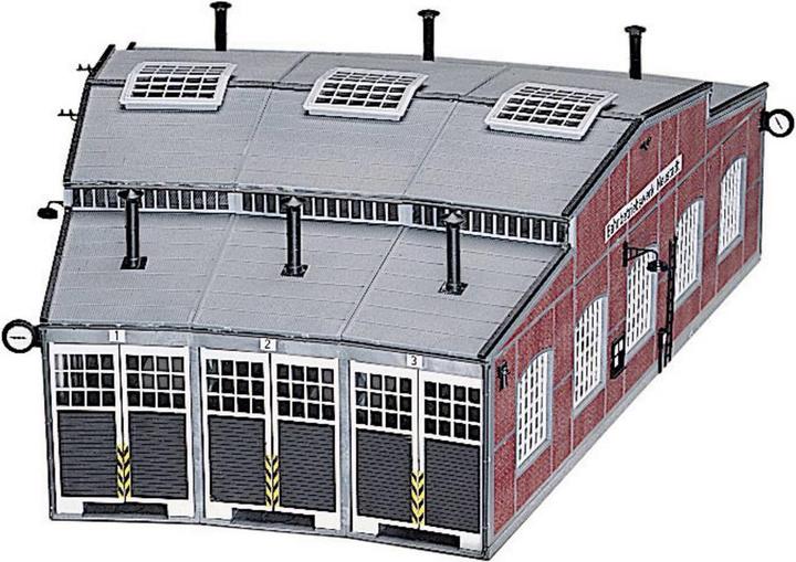 Produktbild Fleischmann 6476 H0 Ringlokschuppen-Bausat