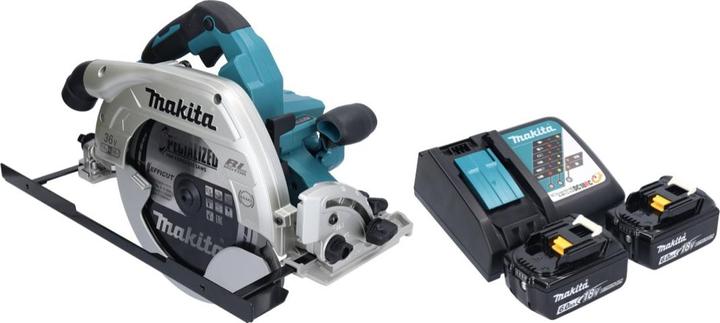 Produktbild Makita DHS 900 RG2U Akku Handkreissäge 36 V ( 2x 18 V ) 235 mm Brushless + 2x Akku 6,0 Ah +