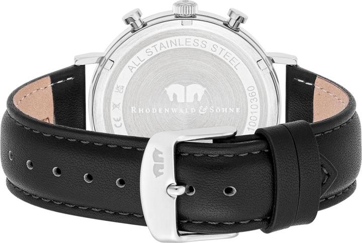 Actual product image Men Chronograph Arakon genuine leather black - 26531 (Chronograph, 42 mm)