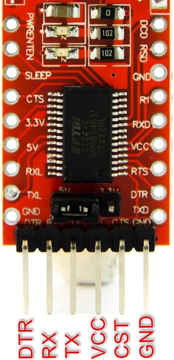 Produktbild Purecrea Mini USB UART FTDI Programmer 3.3/5V USB Seriell