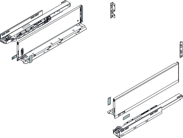 Produktbild Blum Schubkasten Komplett-Set Legrabox pure K, 40 kg