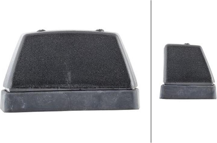 Actual product image Hella 2 Halogen licence plate lights for CATERPILLAR