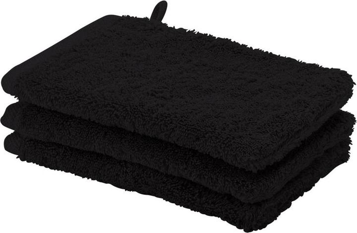Aquanova Waschhandschuh London 1 Stück 16 x 22 cm, Schwarz (16 x 22 cm)