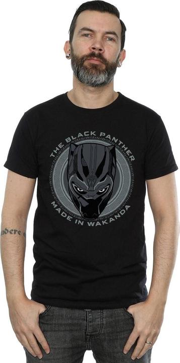 Immagine prodotto Black Maglietta in cotone Made in Wakanda (L)
