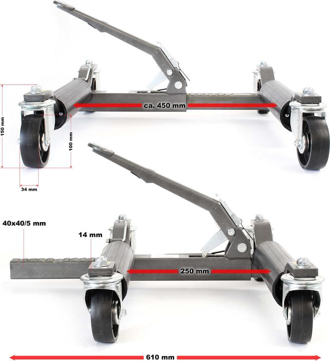 Actual product image XPOtool Manoeuvring jack set of 2
