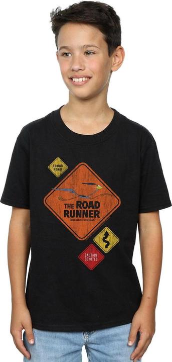 Immagine prodotto Looney Tunes Road Runner Road Sign Maglietta Ragazzi (152, 158)