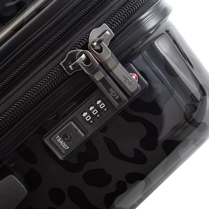Immagine prodotto Heys Set di valigie a 4 ruote Black Camo 3 pezzi con piega ad espansione (214 l, XL (da 115l))